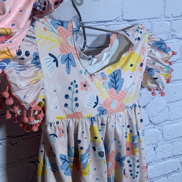 Mila & Rose Toddler Girls Bundle of 2 Dresses & 1 Top Floral Pineapple Size 3T - Picture 6 of 9